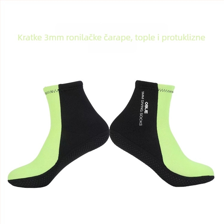 OBUE ronilačke čarape, 3 mm najlon, kratke, protuklizne, tople, brzo sušeće