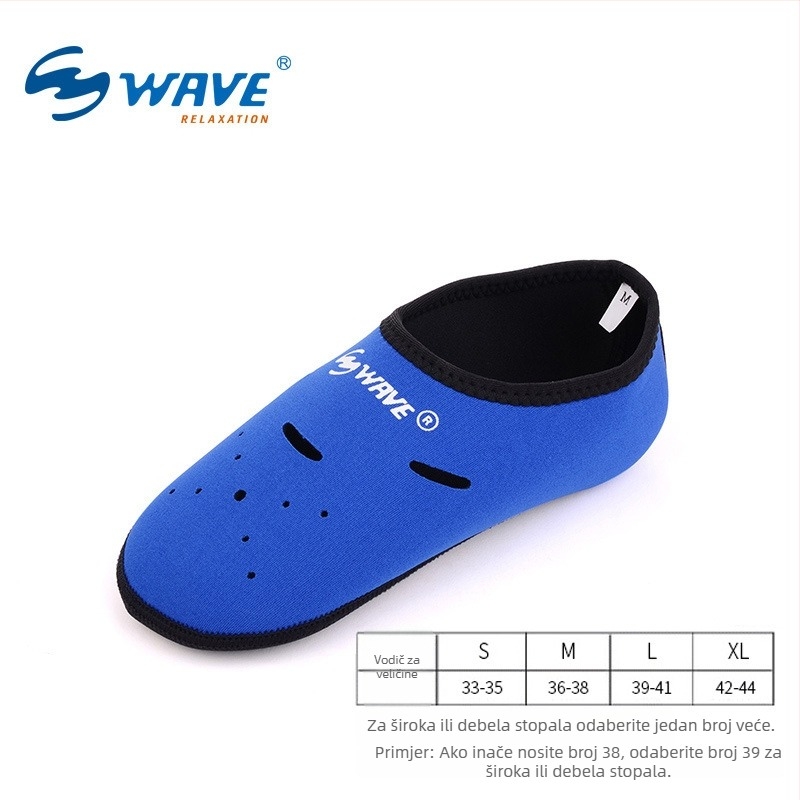 Wave profesionalne ronilačke čarape za potapanje i snorkeling – lagane plivačke čarape za plažu za muškarce i žene