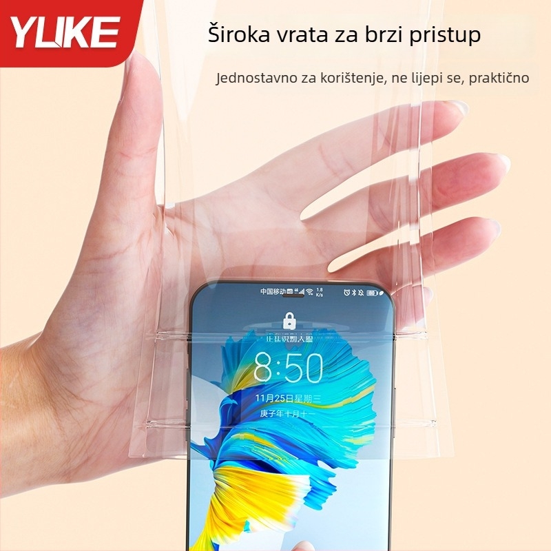 Vodootporna torbica za telefon s ekranom osjetljivim na dodir – ABS+TPU, vodootporan materijal, pogodna za ronjenje, plažu, planinarenje, ribolov