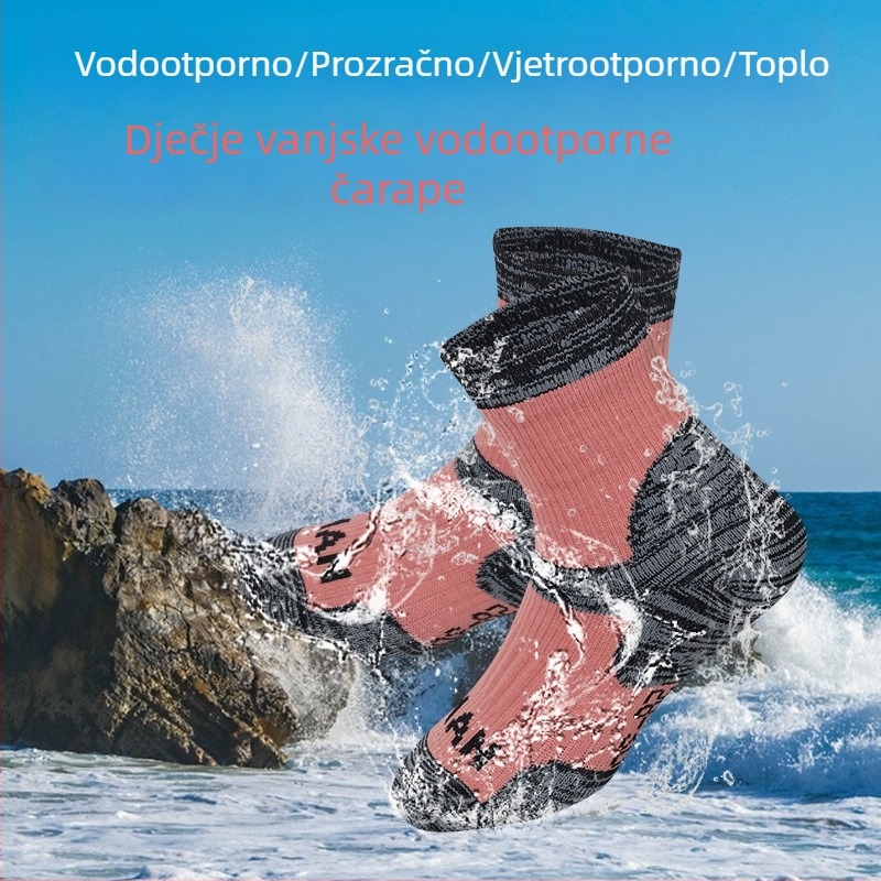 Dječje vodootporne čarape za vanjske aktivnosti – četiri sezone, vodene igre i ronjenje, zimsko skijanje, otporne na vjetar, hladnoću i habanje