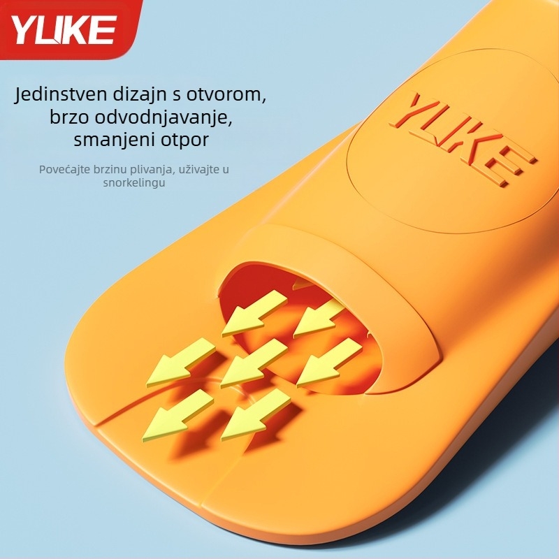 Silikonske kratke peraje za plivanje za odrasle – lagana oprema za ronilački trening