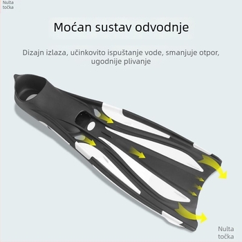 Potapljačke peraje – dugi, za odrasle, unisex, profesionalne kvalitete za trening (Dugi; Unisex; Profesionalno; Za trening ronjenja)