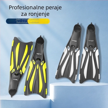 Duge silikonske peraje za odrasle – oprema za vježbanje za ronjenje i snorkeling