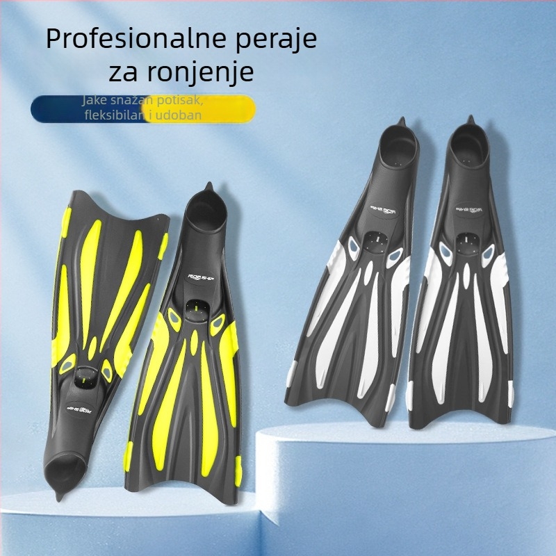 Duge silikonske peraje za odrasle – oprema za vježbanje za ronjenje i snorkeling