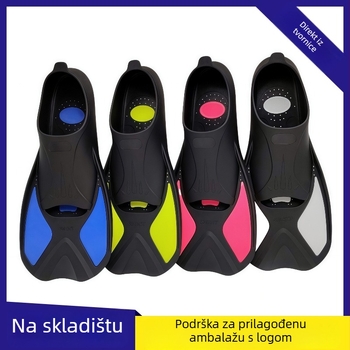 Potapljačke peraje za odrasle i djecu, s potpunom zaštitom stopala, za plivanje i ronjenje, kratak dizajn u obliku patke, PP+TPE