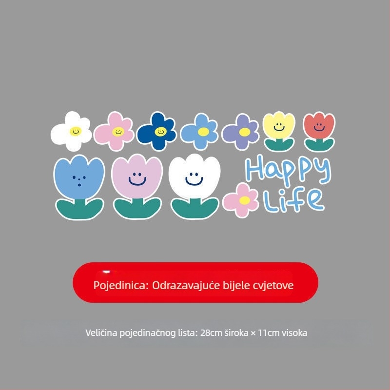 Dekorativne naljepnice za električna vozila – vodootporne, reflektirajuće naljepnice s točkasto crtom za automobile i motocikle; Marka: Unique; Materijal: Drugo