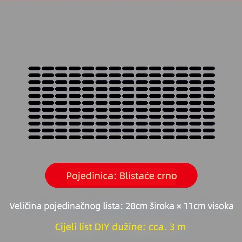 Dekorativne naljepnice za električna vozila – vodootporne, reflektirajuće naljepnice s točkasto crtom za automobile i motocikle; Marka: Unique; Materijal: Drugo