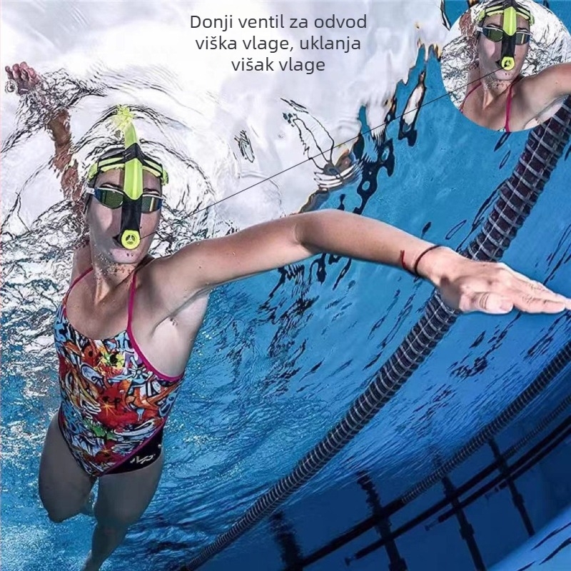 Usnik za šnorkel, trokutasti silikon, mokav tip, materijal: PC + silikagel