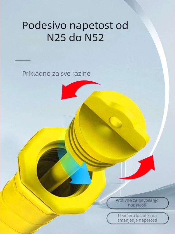 Alat za trening udarca u badmintonu – samostalni smash trening, aluminijski okvir, 95–100 g, srednja tvrdoća, direktan udarac, za početnike