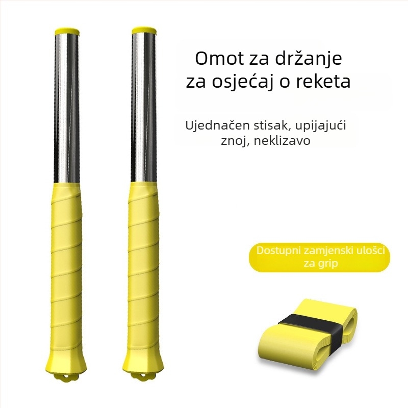 Alat za trening udarca u badmintonu – samostalni smash trening, aluminijski okvir, 95–100 g, srednja tvrdoća, direktan udarac, za početnike