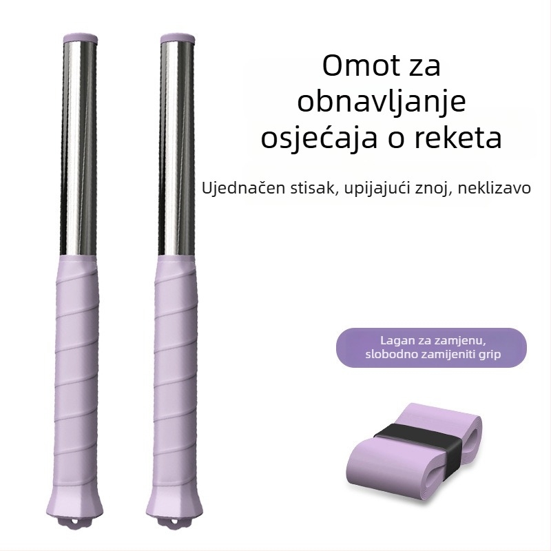 Alat za trening udarca u badmintonu – samostalni smash trening, aluminijski okvir, 95–100 g, srednja tvrdoća, direktan udarac, za početnike