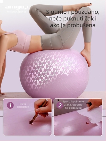 Joga lopta, debela, otporno na eksploziju, fitness lopta za trudnice i podršku pri porodu, PVC, pomoć za jogu, dječja osjetilna trening lopta i lopta za ravnotežu, promjer 55 cm.