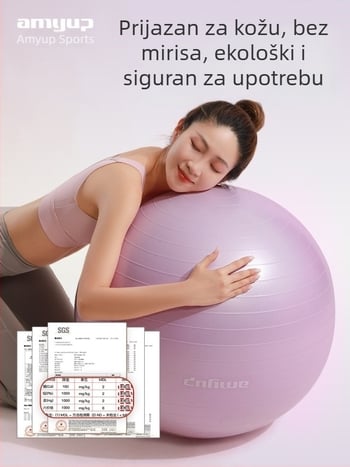 Joga lopta, debela, otporno na eksploziju, fitness lopta za trudnice i podršku pri porodu, PVC, pomoć za jogu, dječja osjetilna trening lopta i lopta za ravnotežu, promjer 55 cm.