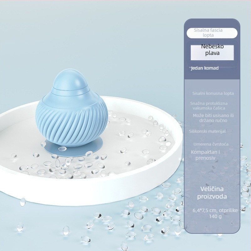 Silikonski fasijalni konusni masažer za jogu i fitness – akupunkturne točke, opuštanje stopala, vrata i ramena, 140 g, promjer 7,5 cm