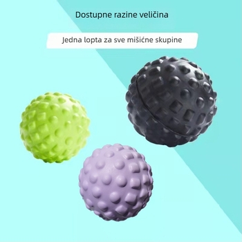 PU fasciјalna kugla za masažu stopala i vrata — dizajn orašastog oblika, nenaduvana, 60 g