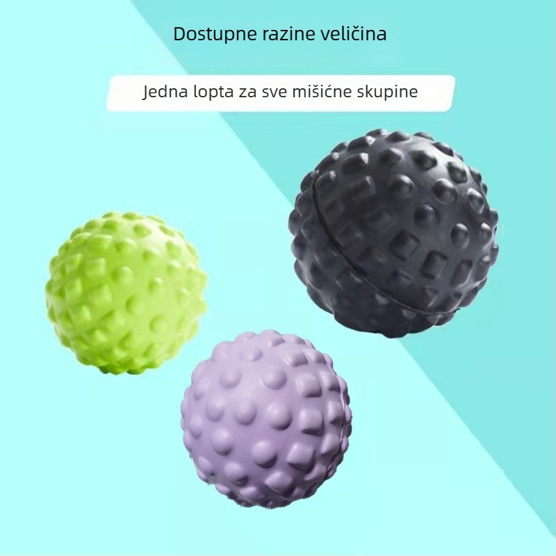 PU fasciјalna kugla za masažu stopala i vrata — dizajn orašastog oblika, nenaduvana, 60 g