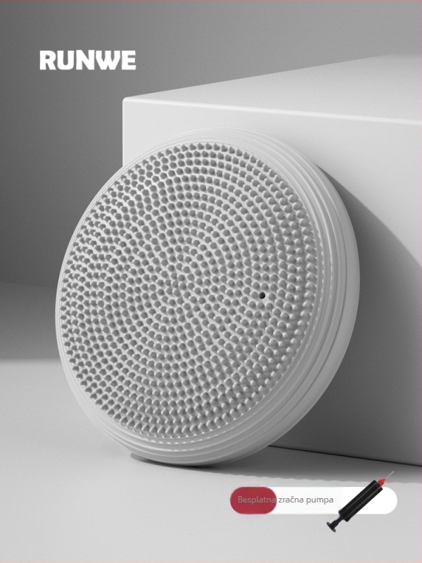 Joga balansna podloga s napuhnutom zračnom loptom, pločom za ravnotežu i masaznom pločom za jačanje jezgre i rehabilitaciju – PVC, 1000 g, RMWANG