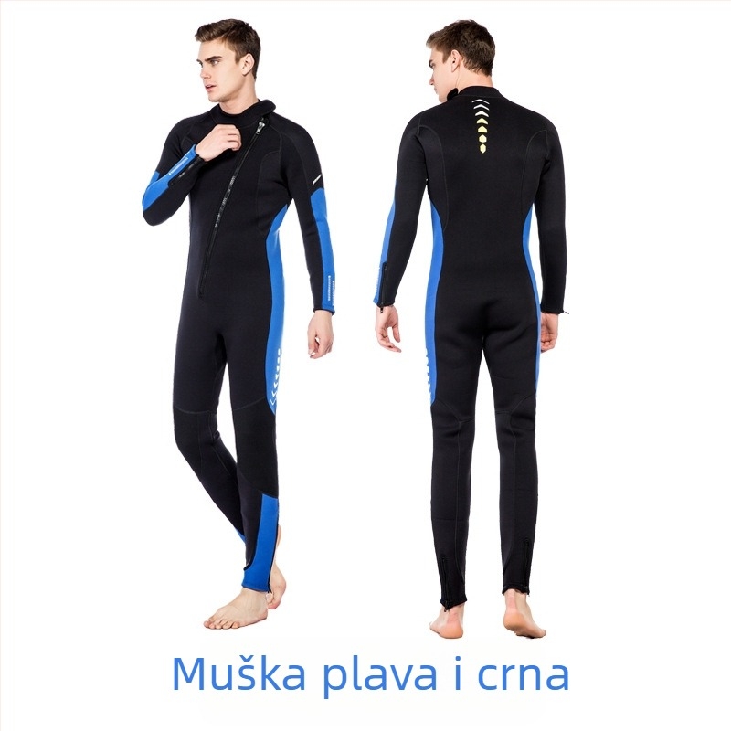 ZCCO 3mm neoprenski puni wetsuit unisex, dugi rukav, za ronjenje, snorkeling i zimsko plivanje