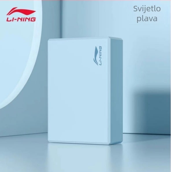 Li Ning joga blok, pjena visoke gustoće, alat za pritiskanje nogu, dodatak za jogu, porijeklo Zhejiang