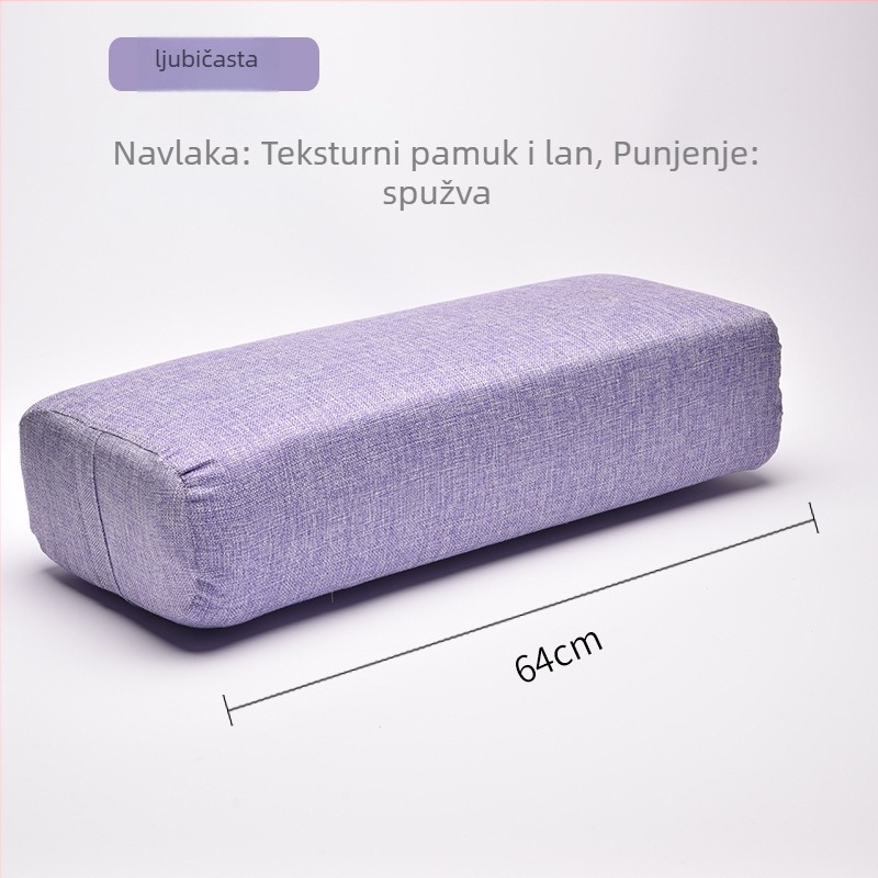 Joga jastuk za početnike s teksturiranom površinom, pravokutna podrška za donji dio leđa trudnicama, pogodna za fitness i masažu