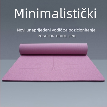 Joga prostirka - TPE, 1200 g, 6 mm, uzorak linije tijela, za fitness i ples