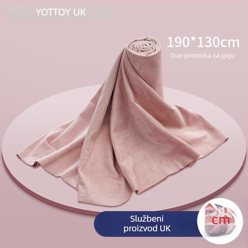 Ručník za prostirku za jogu - protuklizan, upija znoj, otporan na prljavštinu, prijenosan