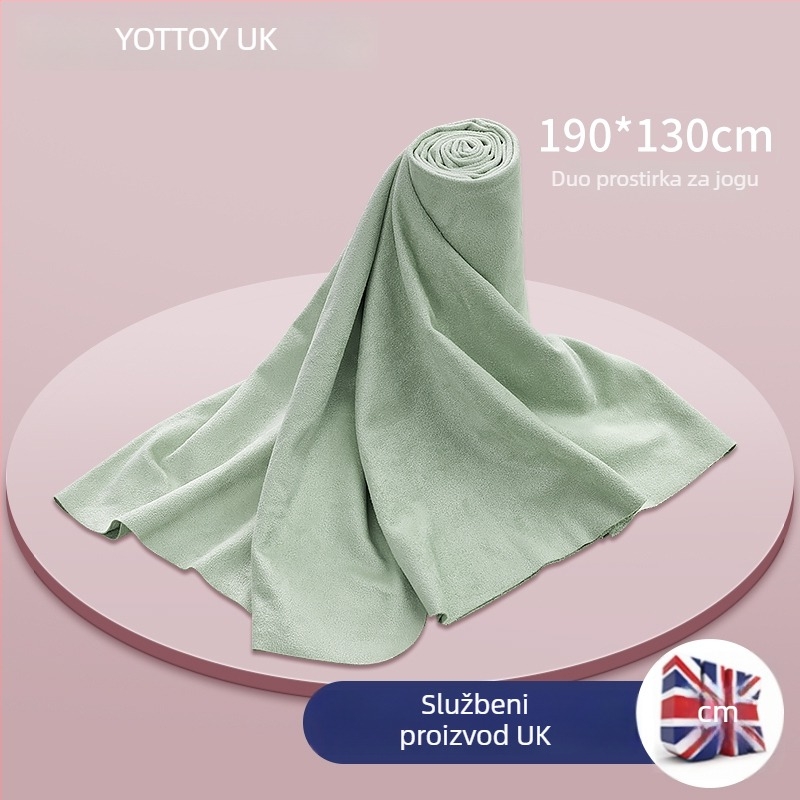 Ručník za prostirku za jogu - protuklizan, upija znoj, otporan na prljavštinu, prijenosan
