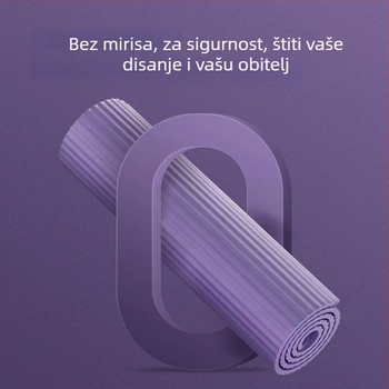 Joga podloga od gume, protuklizna, apsorpcija udaraca, zvučno izolirana za unutarnje vježbanje, debljina 8 mm