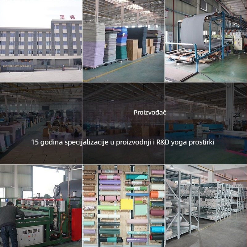 TPE sklopiva joga podloga, 8 mm, 1,2 kg, prijenosna, prilagodljiva