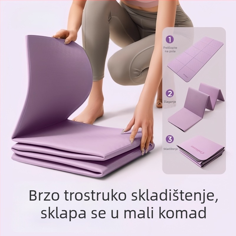 Sklopiva prostirka za jogu, prijenosna za vježbanje, kućna prostirka za dječji san, debeli prostirka