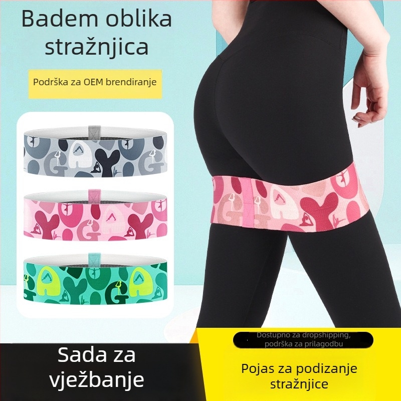 Green Rider Yoga Otporni Pojas - Poliester-bavlena rastezljiva traka za podizanje stražnjice i čučnjeva (Brand: Green Rider, Materijal: Poliester-bavlena, Kategorija: Stretch Strap/Yoga Rope, Upotreba: Podizanje stražnjice i čučnjevi)