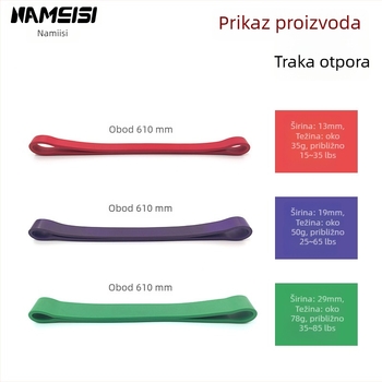 Lateks traka otpora za sportsku rehabilitaciju | Materijal: latex; Marka: Nms; Kod proizvoda: Nms