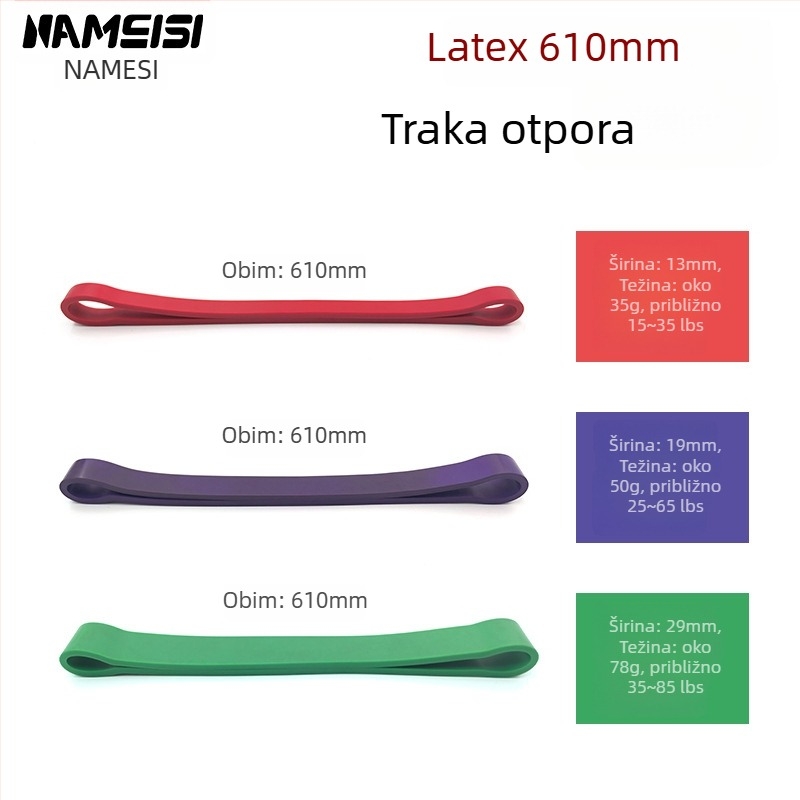 Lateks traka otpora za sportsku rehabilitaciju | Materijal: latex; Marka: Nms; Kod proizvoda: Nms