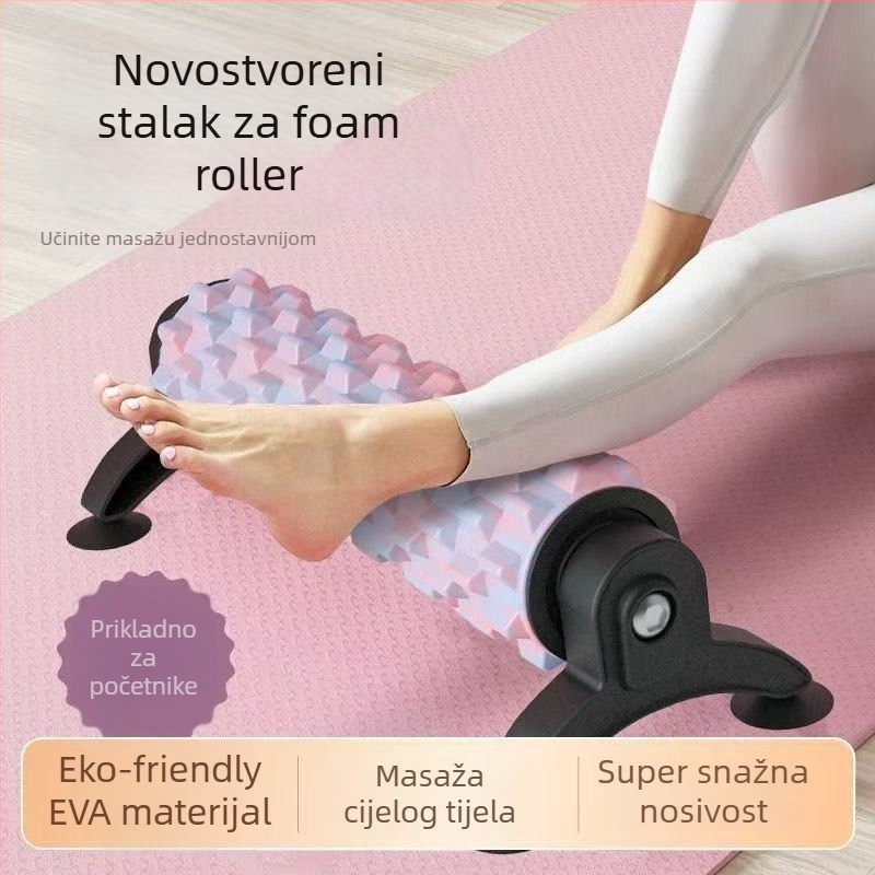Pjenasti valjak sa držačem i jogičkim stubom za opuštanje listova i masažu meridijana – Materijal EVA, Brand Guangdi