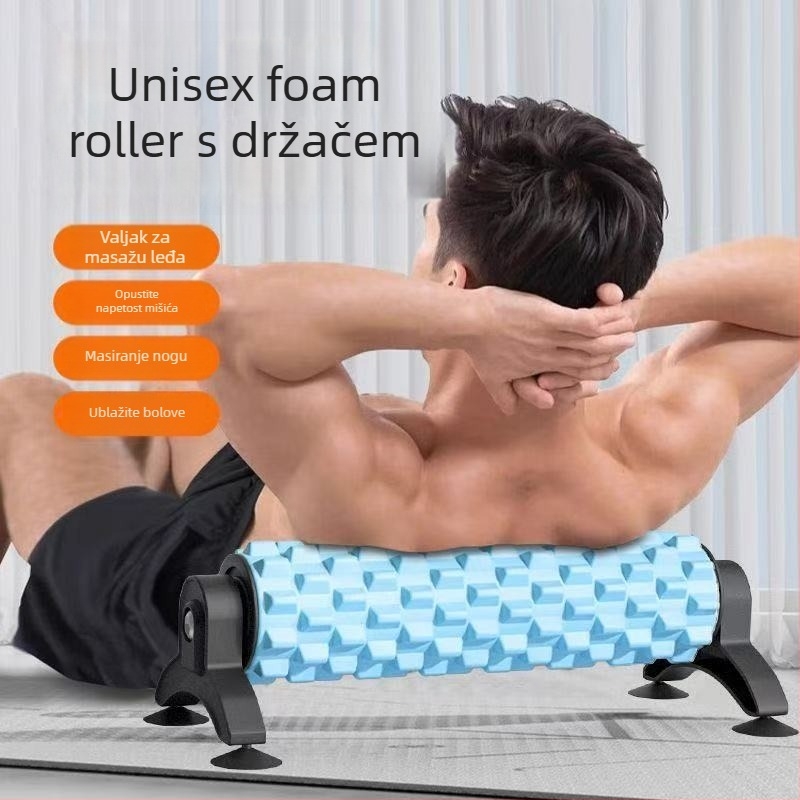 Pjenasti valjak sa držačem i jogičkim stubom za opuštanje listova i masažu meridijana – Materijal EVA, Brand Guangdi