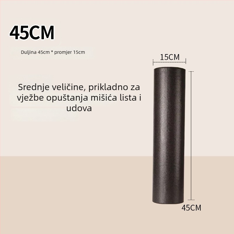 Čvrsta pjena rolna za jogu – istezanje leđa i opuštanje mišića, glatka pjena