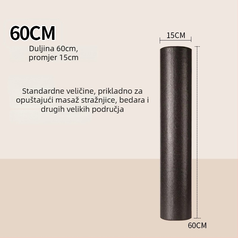 Čvrsta pjena rolna za jogu – istezanje leđa i opuštanje mišića, glatka pjena