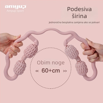 Leg Clamp Masažna Palica s Four-Wheel Foam Roller – Emmy Leg Clip New 003 za Jogu i Fitness