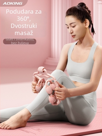 Massager za noge s rollerom i prstenom – ABS, ADKING, dodatna oprema za jogu, zdravstvena masaža i fitness