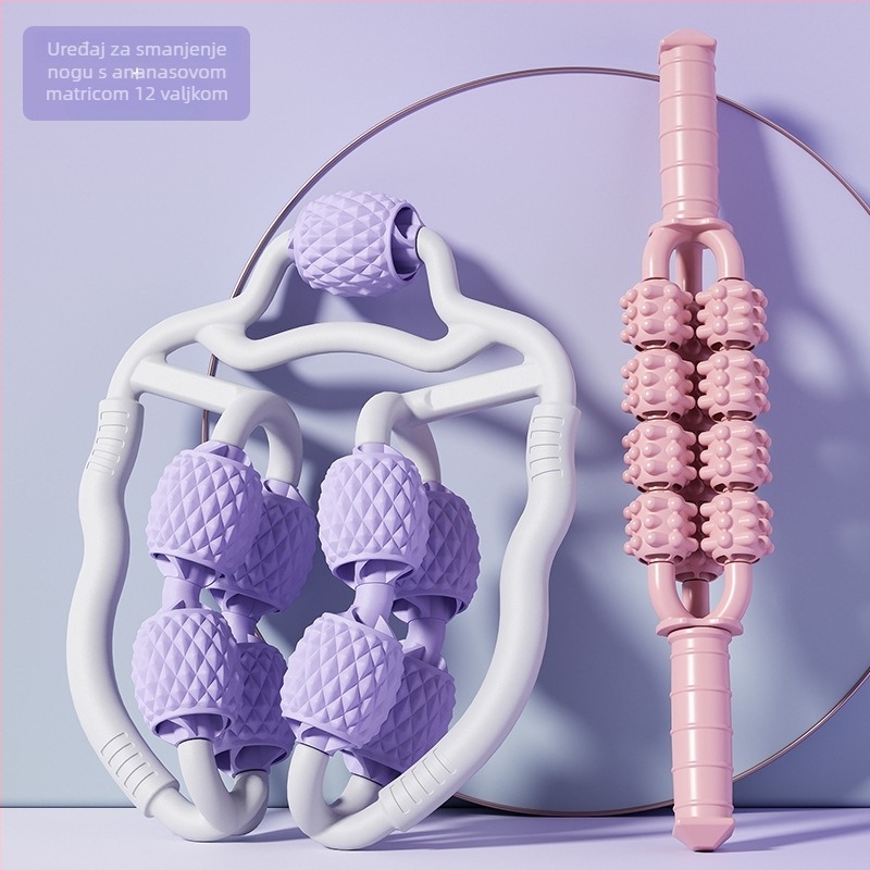 Massager za noge s rollerom i prstenom – ABS, ADKING, dodatna oprema za jogu, zdravstvena masaža i fitness