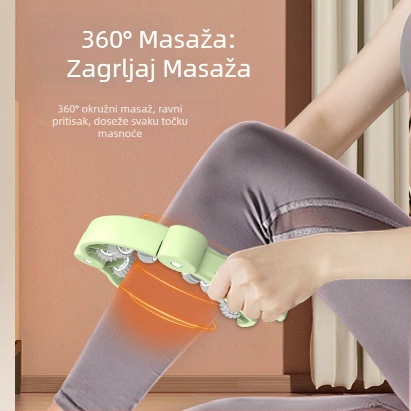 Binluo Masažer prstena — 13 kotača, valjak za bedra i listove, vježbanje mišića zdjelice, fitness