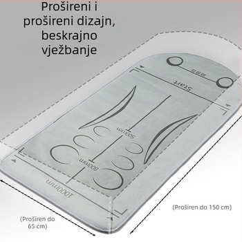 Mat za abdominalni kotač – za unutarnju upotrebu, apsorpcija udara, tih, protuklizni, povećan i širok dizajn, materijal od pjene