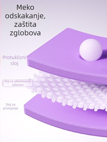 Podložak za koljeno za abdominalni kotač - NBR, 4 cm debljine, jednobojna joga podloga za trening jezgre