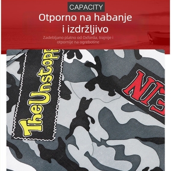 Debeli ruksak za štapove za ribolov, vodootporan, otporan na abraziju, sklopiva platnena oprema za ribolov