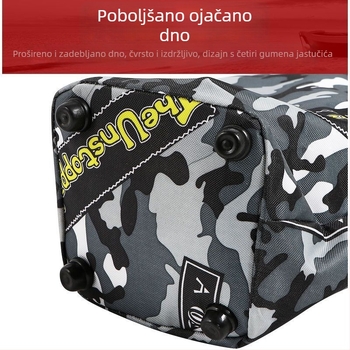 Debeli ruksak za štapove za ribolov, vodootporan, otporan na abraziju, sklopiva platnena oprema za ribolov