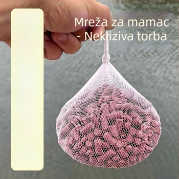 Torba za hranjenje ribe s fiksnom točkom, dugi domet kukuruznih zrna, PE materijal