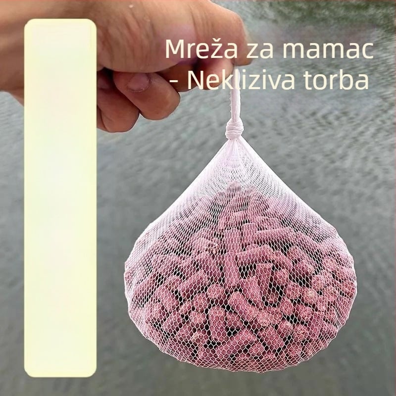 Torba za hranjenje ribe s fiksnom točkom, dugi domet kukuruznih zrna, PE materijal
