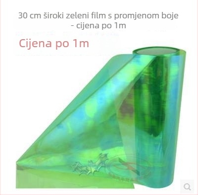Naljepnica za automobilska svjetla | Transparentna folija s efektom mijenjanja boje (kameleon) | Materijal: Drugo; Ugradnja: Ljepljiva; Uzorak: Kao na slici
