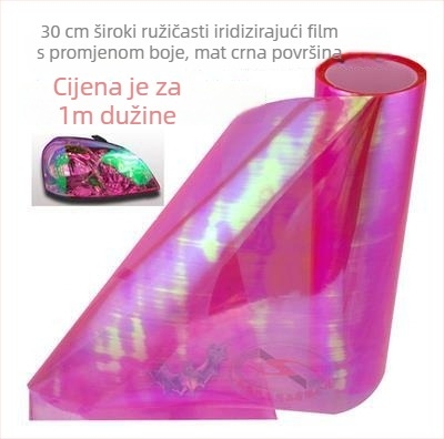 Naljepnica za automobilska svjetla | Transparentna folija s efektom mijenjanja boje (kameleon) | Materijal: Drugo; Ugradnja: Ljepljiva; Uzorak: Kao na slici