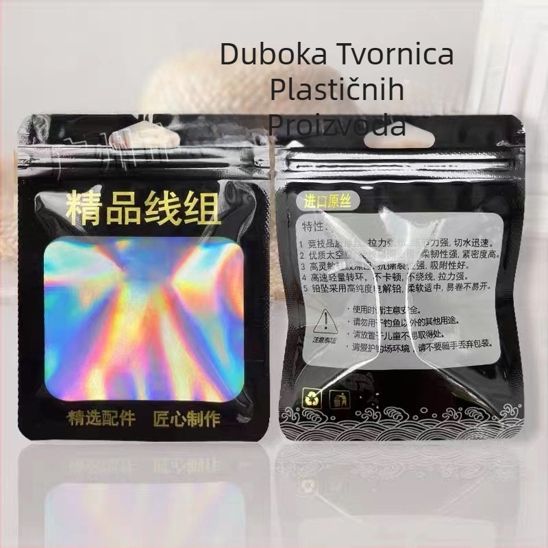 Torba za pakiranje ribljih kuka, prozirna ZIP vrećica, zatvarač 3 cm, novi materijal, podrijetlo Guangzhou